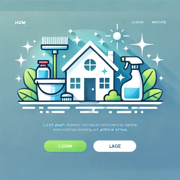 I will design house cleaning website, office cleaning website or janitorial website of 1-3 pages